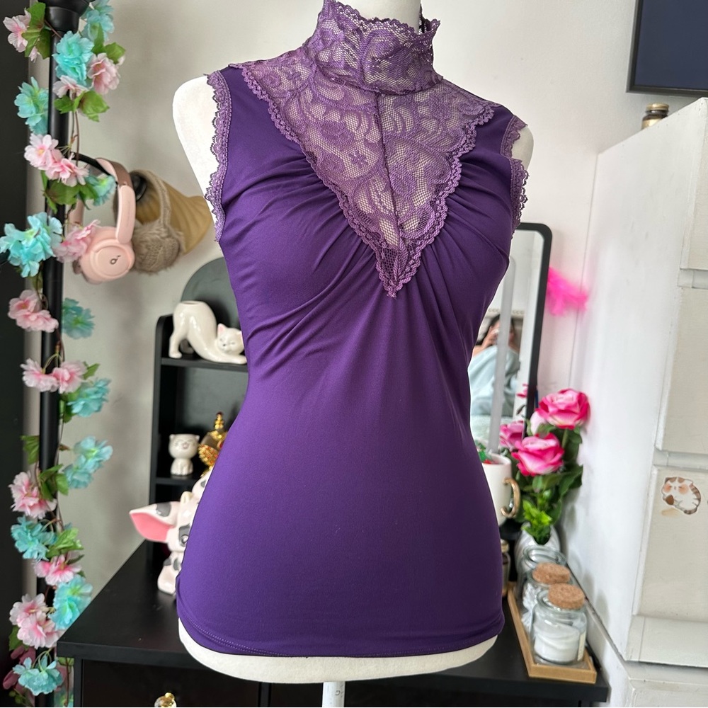 Vintage Purple lace top
